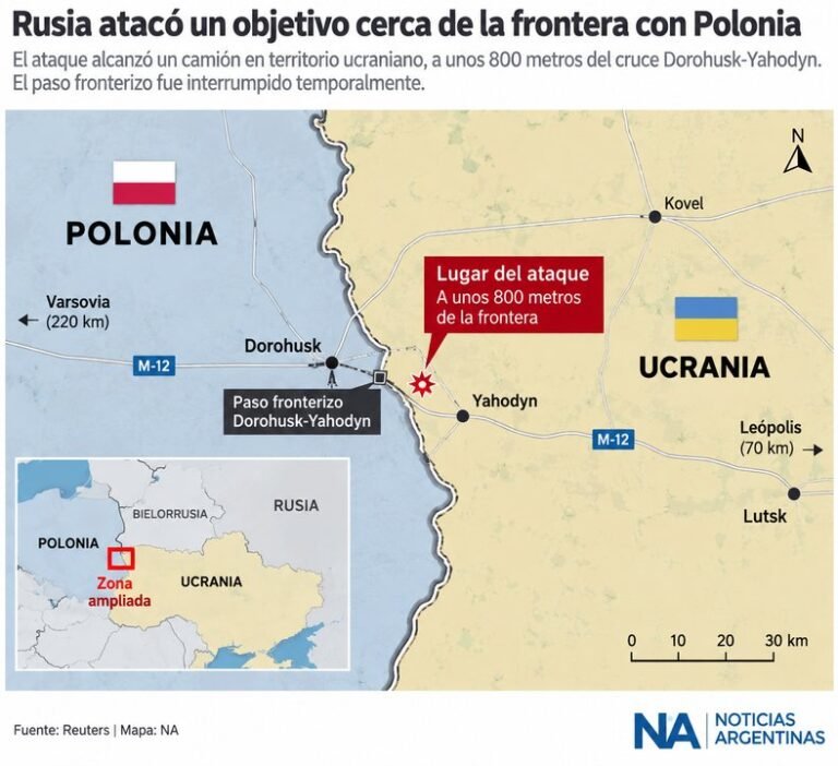Ataque ruso cerca de la frontera polaca genera tensión en la OTAN