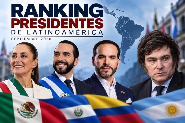 Milei se ubicó en el puesto 14 del ranking de mandatarios de la región