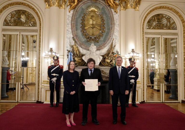 Javier Milei recibió las cartas credenciales de cuatro nuevos embajadores en la Casa Rosada